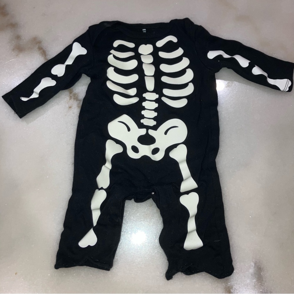 Chick Pea Glow-in-the-Dark Skeleton Halloween Jumper